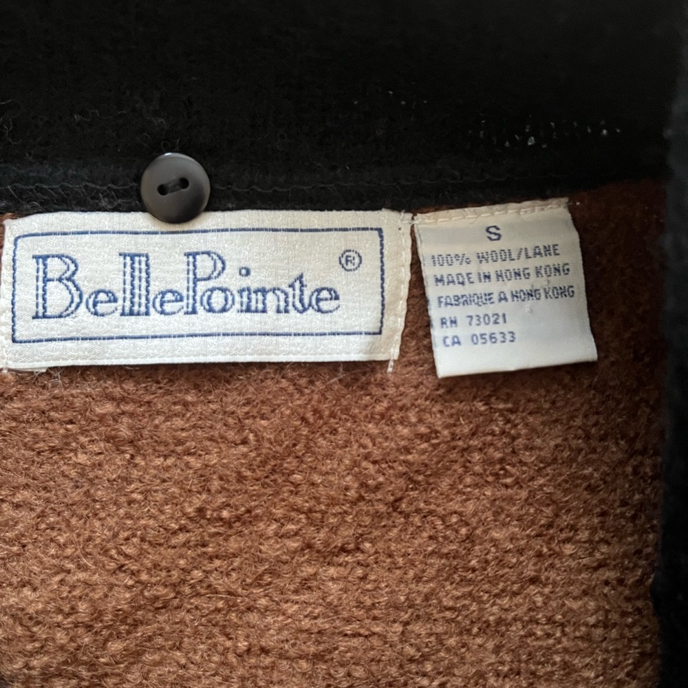 VTG BellePointe Wool Leopard Vest Vintage 90s Y2K Animal Print Belle Pointe - Picture 3 of 7